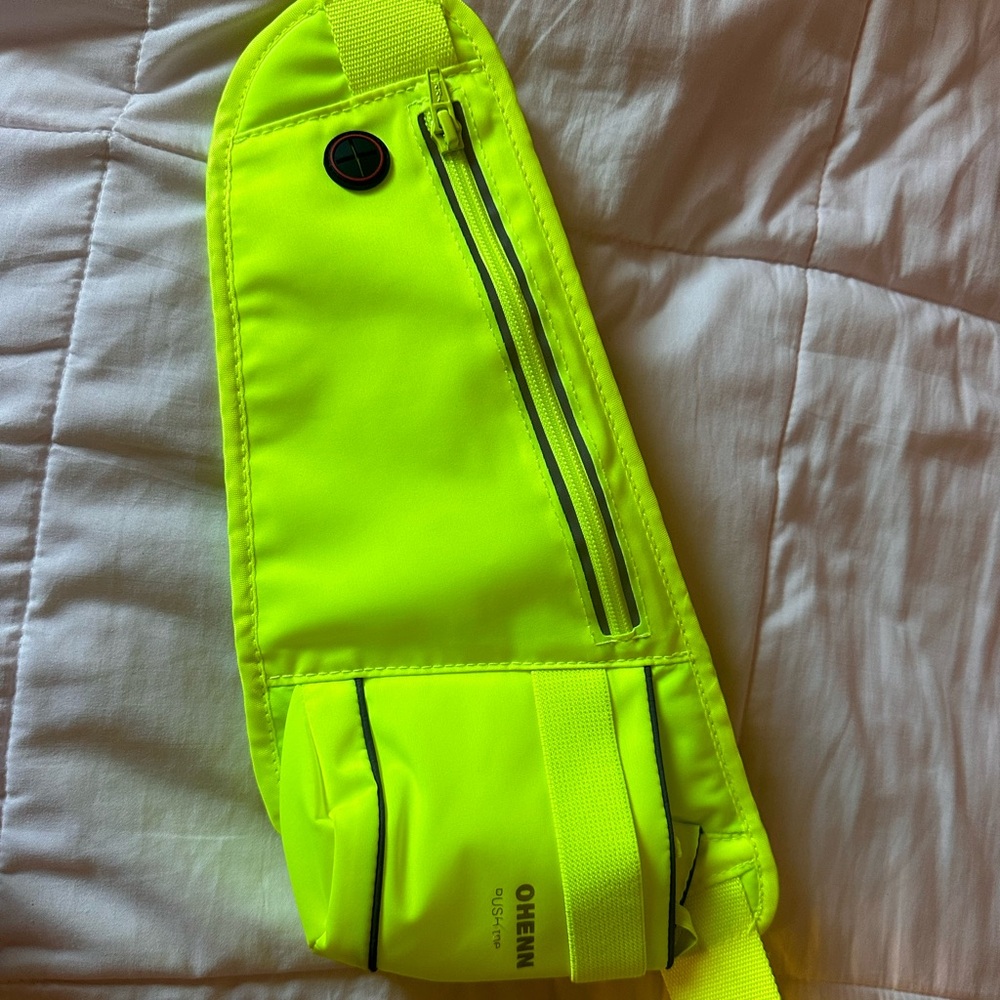 Neon yellow fannypack
